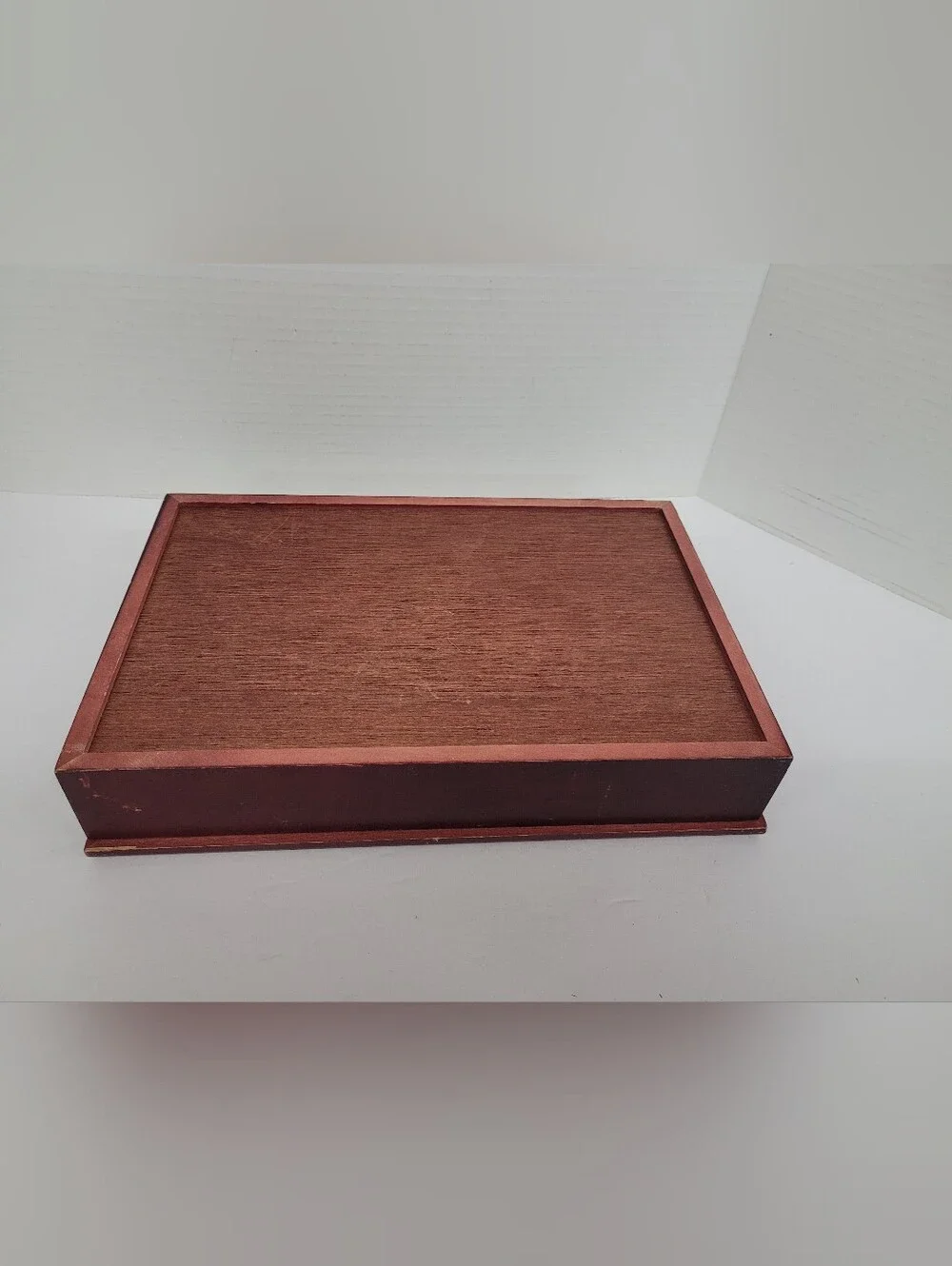 Roxana Leask Ceramic Tile And Wood Keepsake Box 12x8x2